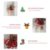 Christmas Decorations LED Ornaments Wreath Lovely Cone Cream Shape Pendant Diy Fireplace Windows Hanging Front Door Wall Party Home Decor