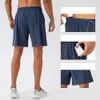 Lu hommes Yoga sport court séchage rapide Shorts avec poche arrière téléphone portable décontracté course gymnase survêtement pantalon 31420