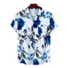 Hawaiian Cotton Autumn Polo Shirts Mens Designer Luxury Tshirt Fashion Tiki Tshirts Man Clothing Blouses Social 240227