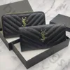 designer korte lange kaarthouder klassieke portemonnees met klep envelop portemonnees handtassen gekwalificeerde portemonnee in grain de poudre reliëf lederen flap portemonnee gewone portemonnee clutch bag