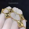 Designer Cleef Bracelets de créateurs à quatre feuilles Bracelet de luxe Van Clover Perle 4 Feuilles 18K Gold Laser Marque Bracelet Charm Bracelets Collier Boucles d'oreilles Diamant Mariage A J