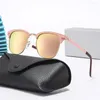 24SS 선글라스 여성 남성용 고급 디자이너 안경 브랜드 패션 운전 안경 빈티지 여행 반 낚시 반 프레임 Sun UV400 High