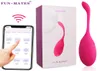 Controllo app uovo vibrante vibratori a sfera Kegel vibratori a distanza senza fili mutandine indossabili vibratore punto G giocattoli sessuali vaginali per le donne 2108107634644