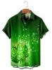 Men's Casual Shirts St. Patrick's Day Pattern Relaxed Large Short Sleeve Shirt Summer Top