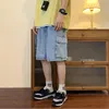 Été hommes Denim court Streetwear Vintage coréen Harajuku poche jean Shorts Hip Hop Cargo pantalon surdimensionné bas vêtements masculins 240312