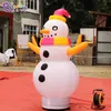 Design original por atacado 6mh (20ft) com publicidade de soprador de boneco de neve inflável de boneco de neve bola de cartoon para decoração de eventos de festa de natal