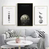 Minimalist Luna Wall Art Moon Phase Canvas Posters and Prints Abstract Painting Nordic Decoration Pictures Modern Home Decor289F