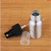 Wholesale 50pcs/Lot Aluminum 30ml Perfume Bottle with Water 1OZ Cosmetic Small Spray Container Atomizer Plastic Cap Pothood qty Gdbbg