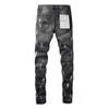 Jeans da uomo viola marca American High Street Distressed Grey Paint 9039