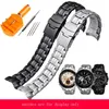 Horlogebanden Yopo 316L roestvrijstalen band 22 mm zwart zilveren armband Arc Interface-aanpassing Edific EF-535 herenketting