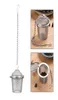 Återanvändbart rostfritt stål Teakettle Locking Tea Filter Säsongsboll Multifunktion Mesh Herbal Ball Tea Spice Siler4355613