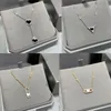 M Series Fashion Designer Luxury Single Three Diamond Sliding Pendant Necklace Romantic Asymmetric Necklace Classic Jewelry Couple Gift 925 Rose Gold