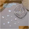 ديكورات فن الأظافر 30/40 PCS Aurora Irregar Crystal Charms Rhinestons Ministed Super Super Shiny-Heart Stars Flatback Resin Drop D otcms