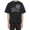 RHUDE Summer Flag Letter Print Sunset Racing High Street T-shirt da uomo con collo rotondo allentato