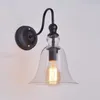 Wall Lamp Simple American Retro Lighting Living Room Restaurant Cafe Bar Glass Personality Wild Bell270V