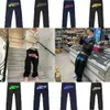 Hop y2k hip masculino carta badfriend jeans masculino impresso calças pretas moda casual rock pé largo baggy calças streetwear tv gg