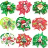 30 50 Pc Christmas Pet Dog Accessories Puppy Bow Ties With Xmas Cat Bowtie Necktie Small Apparel282z