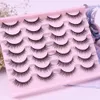 AYRMILLA Natürliche Falsche Wimpern 51014 Paar Dramatische 3D Nerz Wimpern Dicke Gefälschte Wimpern Verlängerung Faux Cils Make-Up maquiagem 240311