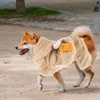 Vestuário para cães roupas de estimação roupas de roupa de estimação de inverno casaco de cachorro chapéu de lã polar térmica