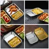 Dinnerware Sets Stainless Steel Dinner Plate Compartment Portion Tray Divided Serving Sushi