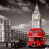 Direktförsäljning Londonbuss med Big Ben CityScape Home Wall Decor Canvas Picture Art Unframed Landscape HD Print målning Arts2886