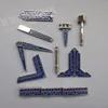Set di 9 diversi strumenti di lavoro massonici blu Distintivo con borsa in velluto Mason mason Regali per muratore in miniatura 201125269M