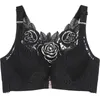 Reggiseni in pizzo Taglie forti Bottone frontale sottile Intimo Push Up Accessorio Seno Senza anello in acciaio Reggiseno senza schienale regolabile