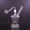 Partihandel Female Glass Oil Burner Bong Handheld Water Pipe Matrix Birdcage Dab Rig Bong med 10 mm manlig glasoljebrännare rör