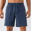 Lu hommes Yoga sport court séchage rapide Shorts avec poche arrière téléphone portable décontracté course gymnase survêtement pantalon 31420