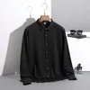 Camisas casuais masculinas camisa elasticidade manga longa solta oversize 6xl 7xl 8xl plus size moda ferramental masculino vestido de alta qualidade