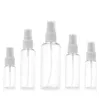 100st Portable Small Transparent Plasty Tom Spray Bottle påfyllningsbara flaskor 10 ml/30 ml/50 ml/60 ml/100 ml för flaskor Lhiaf