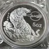 Detaljer om detaljer om Shanghai Mint Chinese 5 Oz AG 999 Silver DCAM Proof Art Medal290V