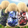 Camuflagem roupas para cães com capuz roupas para cães pequenos camisola roupas para animais de estimação moda outono inverno na moda quente chihuahua ropa para perro2793