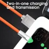 120W 6A Snabbladdningstelefonkablar USB A till C Liquid Silicone Charger Cord Tung-tjänst USB C Data Wire för Samsung Z Filp 5