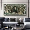 Graffiti Street Money Art 100 Dollar Leinwandgemälde Poster und Drucke Wolf of Wall Street Pop Art für Wohnzimmer Decor264U