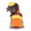 Trajes de gato cão halloween traje autume inverno pet cães roupas engraçado engenheiro role play com chapéu vestir acessórios271i