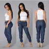 Women's Jeans Elastic Waist Sexy Loose Pencil For Women Leggings High Ladies Thin-Section Denim Pants Casual Bloomers Summer