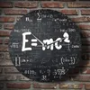 相対性理論の理論数学式ウォールクロック科学者物理学教師ギフトスクール教室装飾243b
