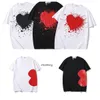 Designer TEE Heren T-shirts CDG Com Des Garcons Kleine rode Hart Spelen T-shirt Wit Medium tee cc WI05