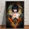 Poster And Prints Ghost In The Shell Fight Police Japan Anime Art Paintings Canvas Wall Pictures For Living Room Home Decor220a