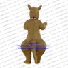 Disfraces de mascotas Traje de mascota de canguro roo marrón Traje de personaje de dibujos animados para adultos Traje Actividades comunitarias Showtime Stage Props Zx1713