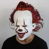 Masques de créateurs Masque de clown souriant d'horreur pour jeux de rôle Halloween, couvre-chef en latex pour adultes, costume de clown, accessoires de fête