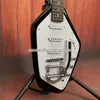Rare Vox Phantom XII Tuxedo Jimmy Page Yardbirds Teardrop Dwanaście sznurków Czarne solidne ciało elektryczne gitara SSS Bigs Tremolo Tailpiece Vintage Tunery