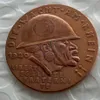 Alemanha 1920 Moeda Comemorativa A Medalha da Vergonha Negra 100% Cobre Cópia Rara Coin2693