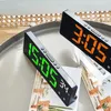 Andere Uhren Zubehör Sprachsteuerung Digitaler Wecker Temperatur Dual Alarm Snooze Desktop Tischuhr Nachtmodus 12/24H LED Uhr Uhr SchreibtischuhrL2403