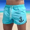 Marca de moda Verano Pantalones cortos de secado rápido Hombres Traje de baño Pantalones cortos de playa Pantalones cortos de natación Ropa de playa Deportes 9 colores Ropa para hombre 240305