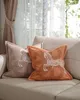 Pillow Case New Breathable Warm Cotton Cashmere Printed Pillow Cushion Sofa Bedroom Cushion Model Room Furnishings without Pillow Core