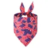 Dog Apparel American Independence Day Pet Cat Scarf Triangle Towel Saliva Tringular Bandage Accessories Supplies Products