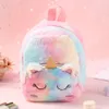 Doux en peluche école Mochila licorne sac à dos mignon enfants jouets sac 3D dessin animé Animal cartable étudiant enfants épaule Backpacks254j