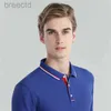 Polos męski nowa moda Nowa moda na długi rękawe koszulę polo niestandardowe haftowanie drukowania Firma Lapel Long-Sleeved Polo Shirt LDD240312